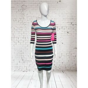 Betsey Johnson Stripped 3/4‎ Sleeve Dress